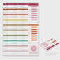 2027 Jaarplanner Kalender - Creatieve Wandkalender & Planner met Stickers