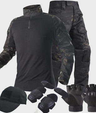 Tactisch Camouflage Uniform Set: Shirt & Broek voor Outdoor Activiteiten