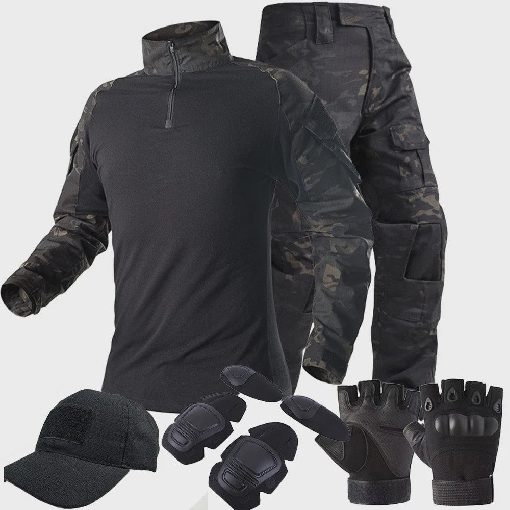 Tactisch Camouflage Uniform Set: Shirt & Broek voor Outdoor Activiteiten