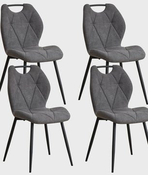 Set Eetkamerstoelen Nordic Stijl - Comfortabel Velvet met Metalen Poten (Per 2, 4 of 6)