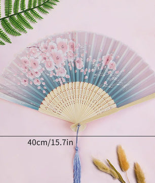 Elegante Chinese Stijl Vouwbare Handwaaier met Kwastje - Perfect voor Dans, Decoratie of Cadeau
