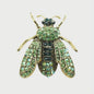 Luxe Bijen Broche met Kristallen - Vintage Baroque Stijl