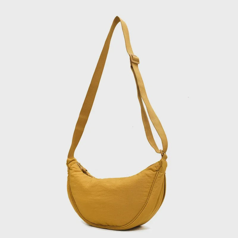 Stijlvolle Nylon Hobo Crossbody Tas voor Dames - Halve Maan Schoudertas, Ideaal voor Reizen en Dagelijks Gebruik