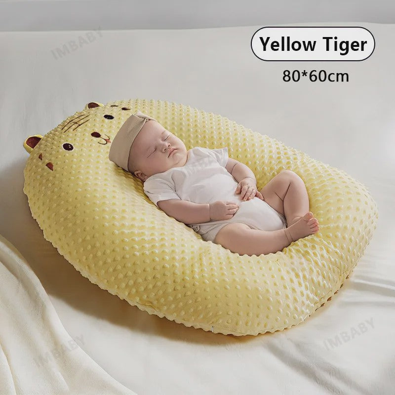Ergonomisch Baby Voedingskussen - Ultra Zacht, Wasbaar & Rugondersteuning voor Comfortabel Voeden & Minder Spugen