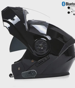 Modulaire Motorhelm Unisex met Dubbel Vizier & Bluetooth - DOT Gecertificeerd