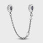 925 Sterling Zilveren Veiligheidsketting Bedel voor Armbanden - Maan, Ster, Vlinder, Hart