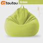 70cm Gevulde Beanbag Sofa van Katoen Linnen - Comfortabele Loungestoel voor Ontspanning