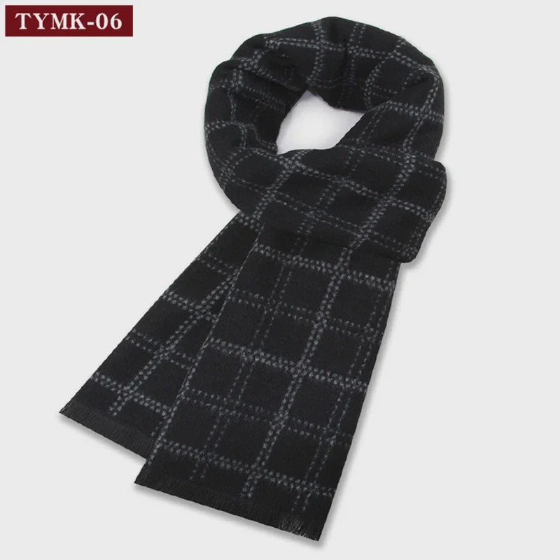 Luxe Wollen Plaid Sjaal voor Heren - Warm & Stijlvol