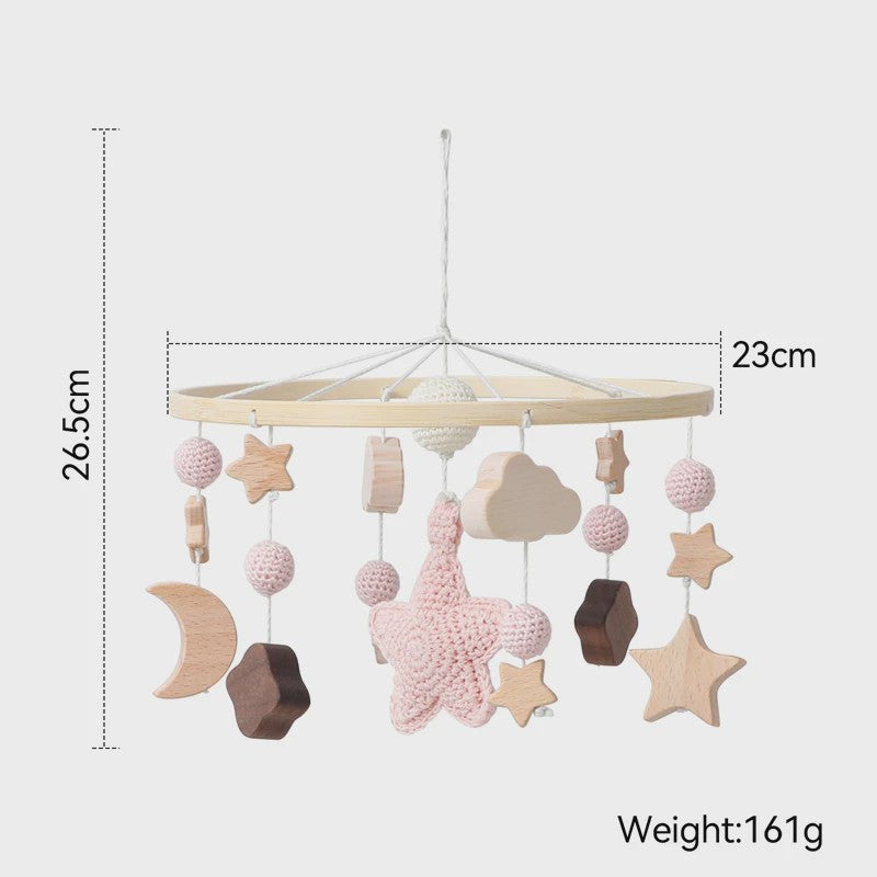 Houten Baby Bedmobiel Armatuur - Veilige & Stijlvolle Ophanging voor Speelgoed