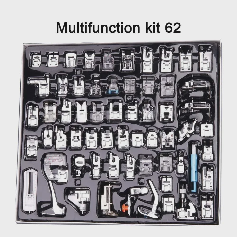 Uitgebreide Set Naaimachine Voetjes (11-82 Stuks) - Multifunctioneel voor Diverse Stijlen