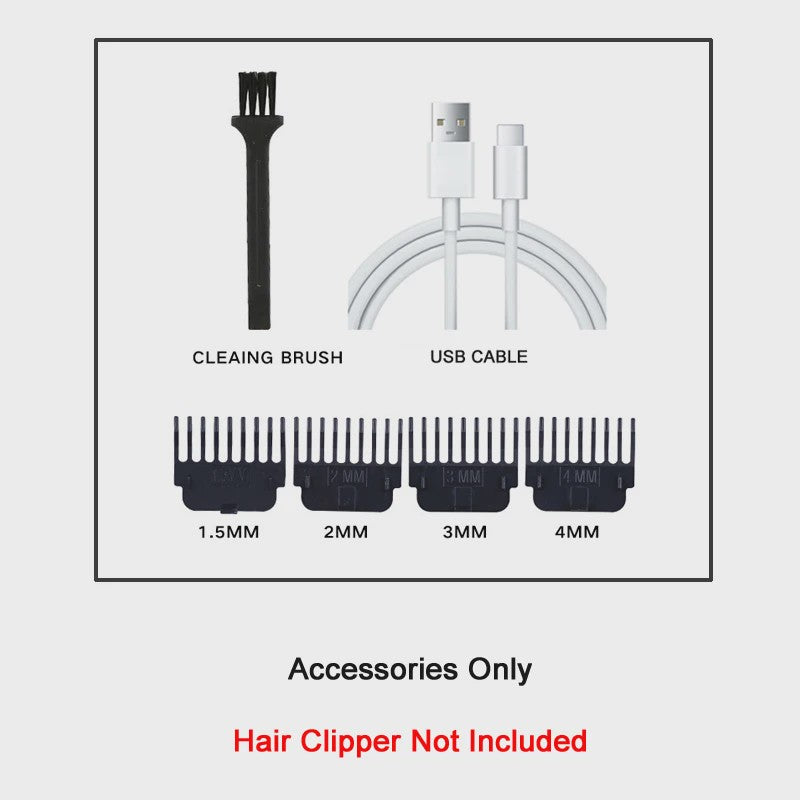 Vintage T9 Draadloze Trimmer - USB Snel Opladen & Krachtige Barber Clipper voor Mannen