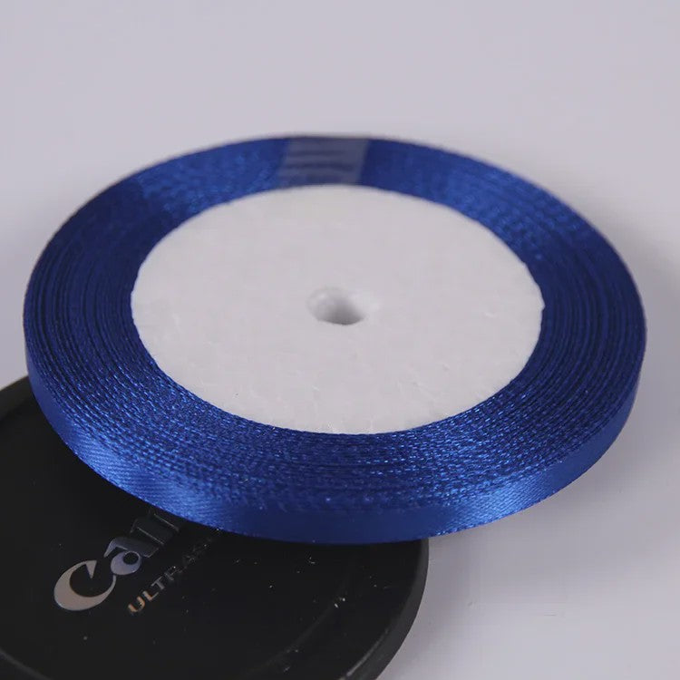 22 Meters/Roll 6mm Silk Satin Ribbons Christmas Halloween Birthday Party Gift Wrapping Ribbons DIY Handmade Crafts Material