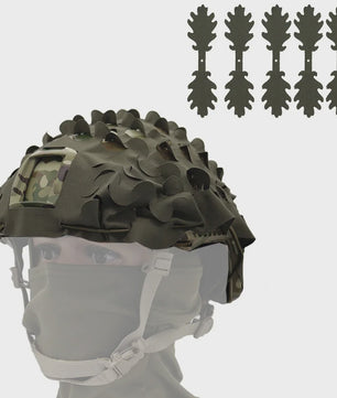 Tactische FAST Helm Cover met Laser Cutting 3D Camouflage - Jacht & Outdoor Accessoires