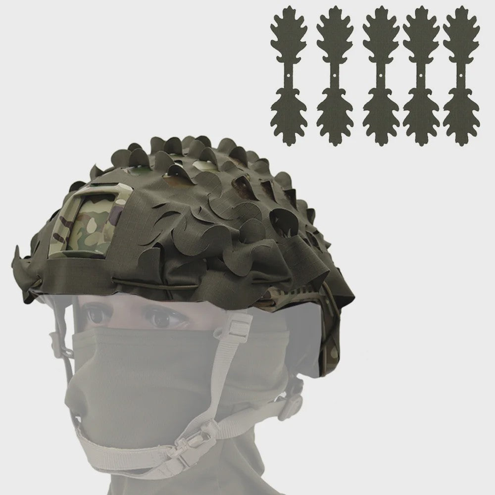 Tactische FAST Helm Cover met Laser Cutting 3D Camouflage - Jacht & Outdoor Accessoires