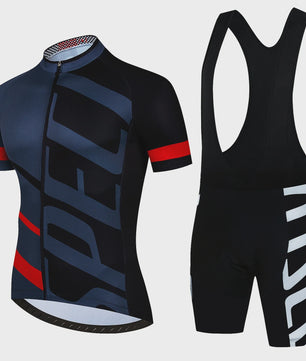 Professionele Fietskleding Set Heren - Zomer MTB Shirt & Bib Shorts