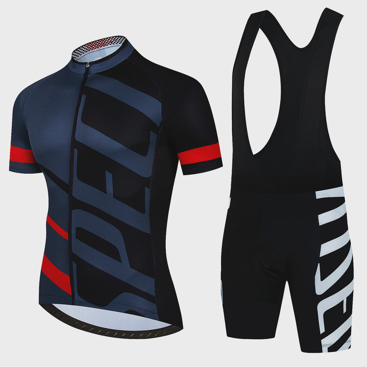 Professionele Fietskleding Set Heren - Zomer MTB Shirt & Bib Shorts