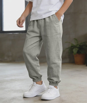 Linnen Broeken voor Jongens - Zomer, Casual & Lichtgewicht met Elastische Taille - Kinderkleding 5-14 Jaar