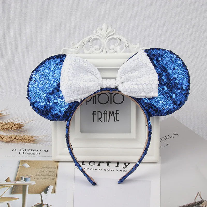 Muis Oortjes Diadeem met Strik - Feestelijk Accessoire voor Kinderen & Volwassenen