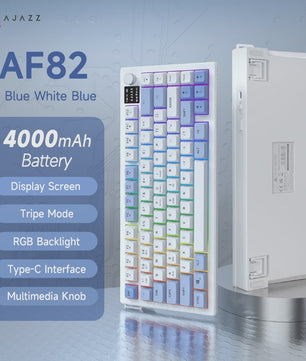 AJAZZ AF82 75% Draadloos Gaming Toetsenbord met Display, RGB & 4000mAh Batterij