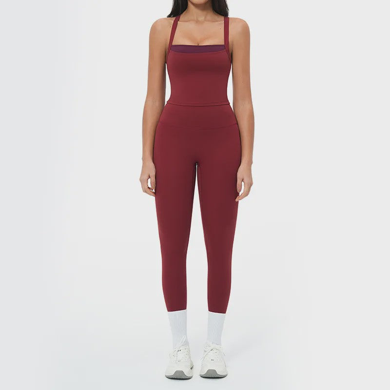 Dames Yogaset: Seamless Sport BH & Hoge Taille Legging