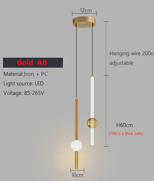 Moderne Minimalistische Hanglamp Zwart/Goud - Stijlvolle Verlichting voor Woonkamer & Slaapkamer