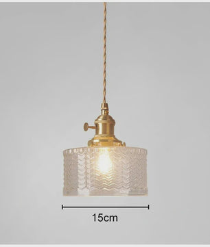 Nordic Groene Glazen Hanglamp met Koperen Fitting - Sfeervolle Moderne Verlichting