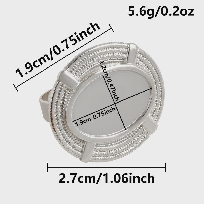 Unieke Dames Ringen van RVS - Vintage Stijl, Waterdicht & Textuur