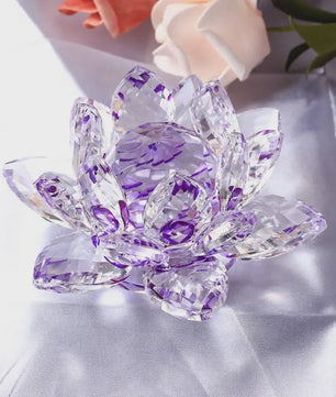 Kristallen Lotusbloem Decoratie - Feng Shui Sieraad & Uniek Cadeau