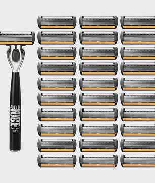 Luxe Scheerset voor Heren: 6-laags Scheermes met Aloë Vera Strip - Perfect Cadeau