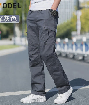 Herfst/Lente Heren Cargo Werkbroek Katoen - Casual Jogger & Klimbroek - Grote Maten tot 6XL