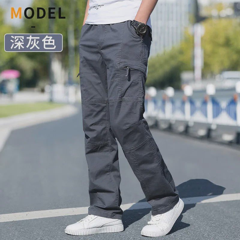 Herfst/Lente Heren Cargo Werkbroek Katoen - Casual Jogger & Klimbroek - Grote Maten tot 6XL