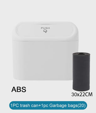 Compacte Auto Afvalbak met Deksel en 60 Afvalzakken - Lekvrij & Handig