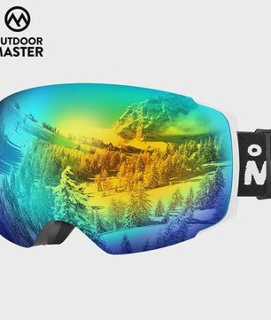 OutdoorMaster PRO Ski Goggles: Verwisselbare HD Lens, UV400, Anti-Fog, Over-The-Glasses