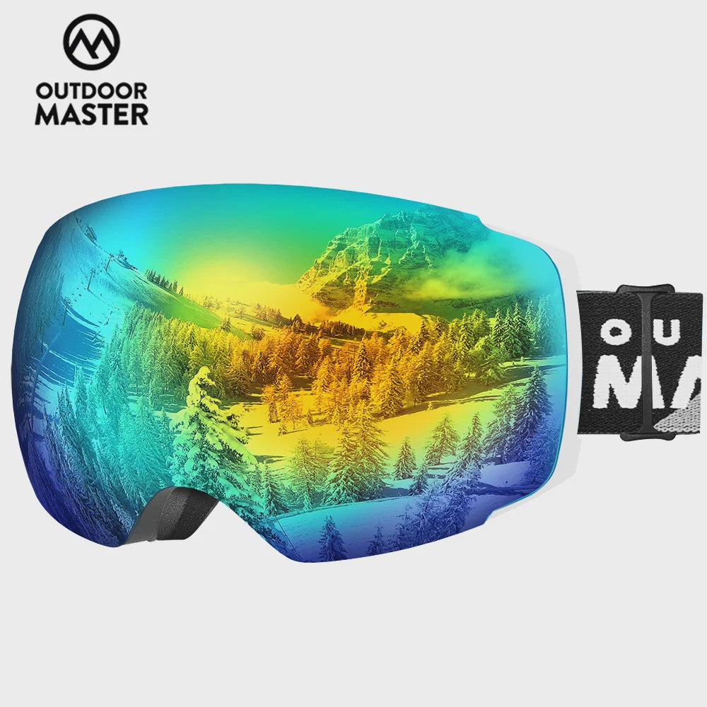 OutdoorMaster PRO Ski Goggles: Verwisselbare HD Lens, UV400, Anti-Fog, Over-The-Glasses