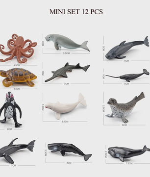 Mini Dieren Figuren Set: Oceaan & Zeeleven Speelgoed voor Kinderen