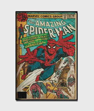 Retro Marvel Spider-Man Poster: Iconische Superheld Kunst voor aan de Muur