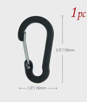 Aluminium Karabijnhaak Clips - Set van 1/6/12 stuks - Sleutelhanger, Outdoor, Camping, Wandelen