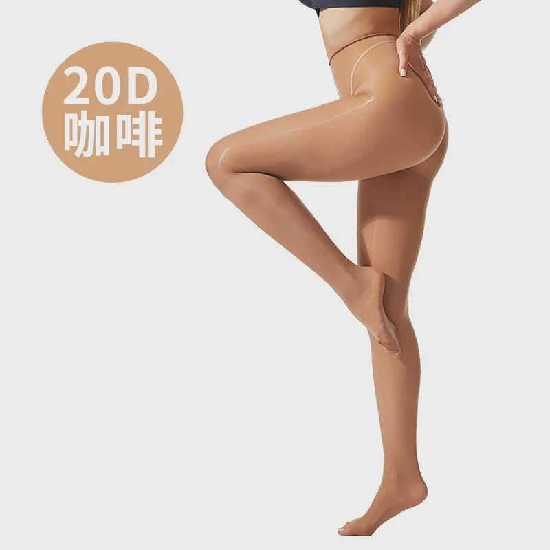 Glanzende 20D Pantyhose met Sparkle - Hoge Taille & Dans Tights