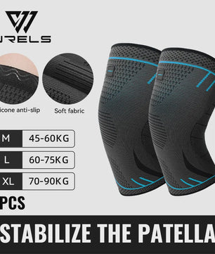 WRELS Compressie Kniebrace - Ademend, Anti-slip, Sport & Pijnverlichting