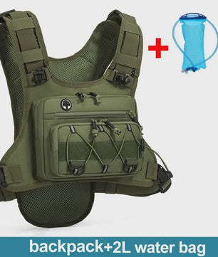 Tactisch Borstvest met Hydratatie en Opbergvakken - Ideaal voor Outdoor Sporten