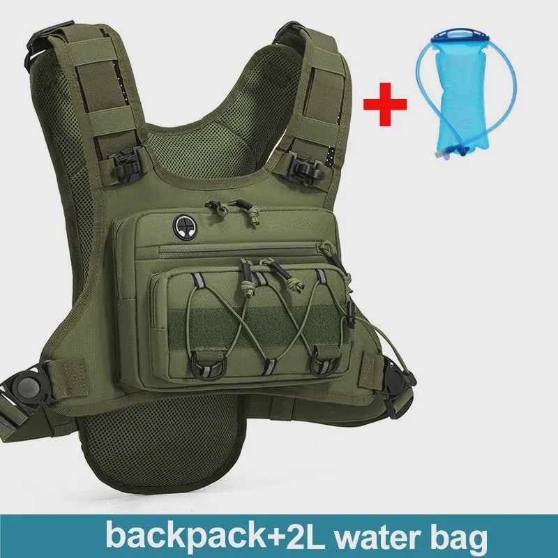 Tactisch Borstvest met Hydratatie en Opbergvakken - Ideaal voor Outdoor Sporten