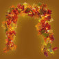 200cm Herfst Esdoornblad Slinger met Kunstbladeren - Decoratie voor Huis, Tuin, Halloween