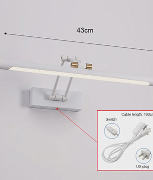 Moderne LED Spiegel Lamp - Wandlamp Badkamer/Slaapkamer - 43cm/58cm