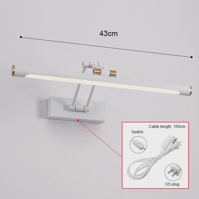 Moderne LED Spiegel Lamp - Wandlamp Badkamer/Slaapkamer - 43cm/58cm