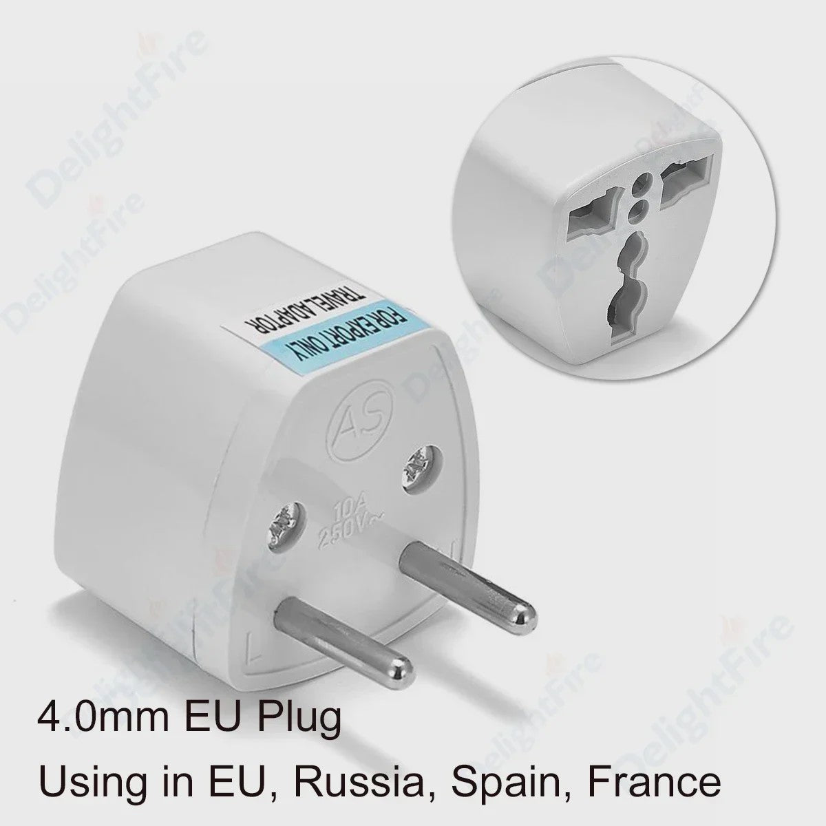 Universele Reisadapter AU/UK/US naar EU Type E/F - Stopcontact Omvormer