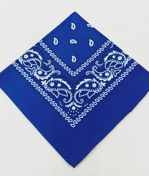 Modieuze Katoenen Bandana Sjaal 54x54cm - Paisley Print voor Dames & Heren