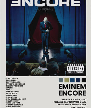 Canvas Poster: Drake & Eminem Album Covers - Hip Hop Wall Art