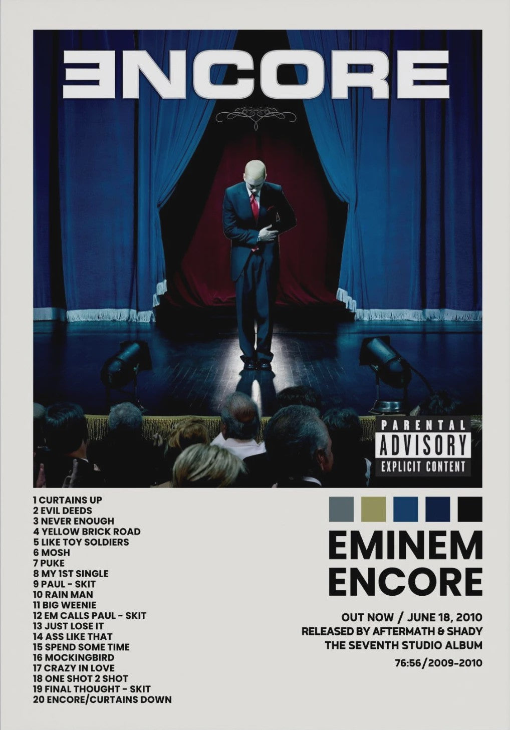 Canvas Poster: Drake & Eminem Album Covers - Hip Hop Wall Art