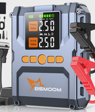 Krachtige 6000A Jump Starter met Compressor & 21800mAh Powerbank