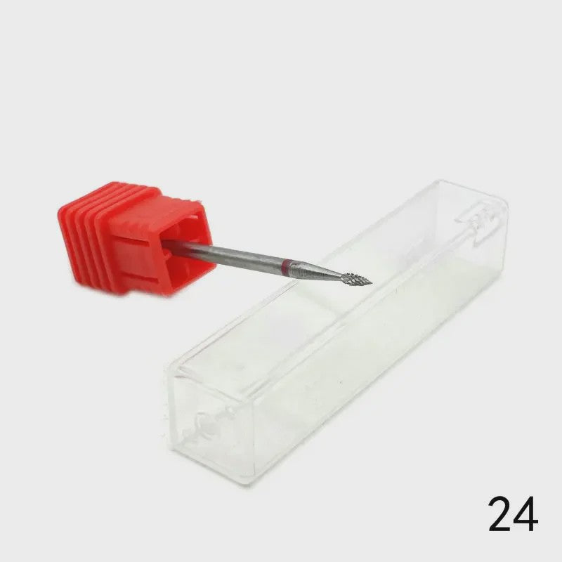 Professionele Tungsten Carbide Nagelboor Bits Set - 33 Stijlen voor Manicure & Pedicure
